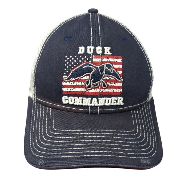 Duck Commander Strapback Mesh Back Trucker Hat Blue One Size The Game - Picture 1 of 9